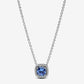 Collana Punto Luce Quadrato Blu