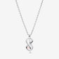 Collana Legame Infinito con Perla Rosa Artificiale