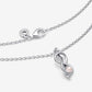 Collana Legame Infinito con Perla Rosa Artificiale
