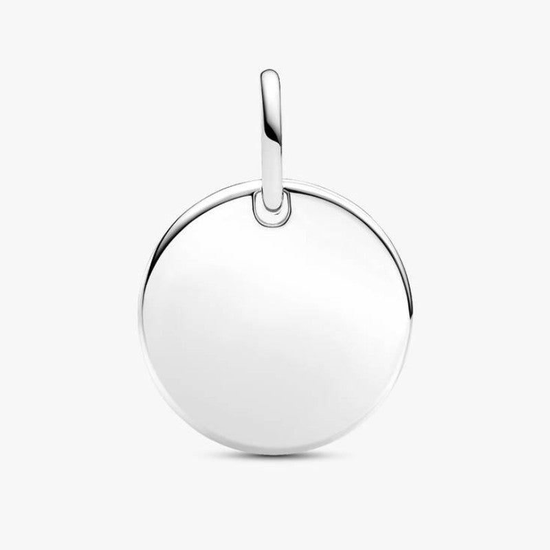 Charm Pendente Medaglia con diamante creato in laboratorio da incidere