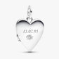 Charm Pendente Cuore Apribile da incidere
