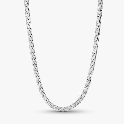 Collana Maglia Coda di Volpe con Chiusura Pavè