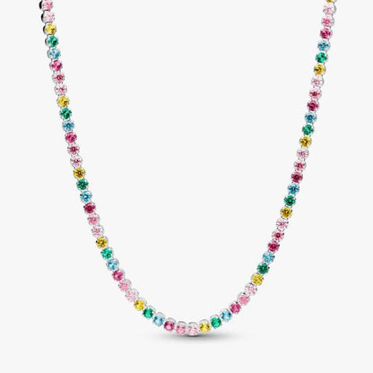 Collana Tennis Multicolore