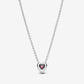 Collana Cuore in Rilievo Rosa