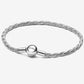 Bracciale Maglia Doppia Intrecciata con Chiusura a Sfera