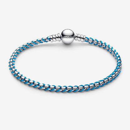 Bracciale Intreccio Tessuto Turchese