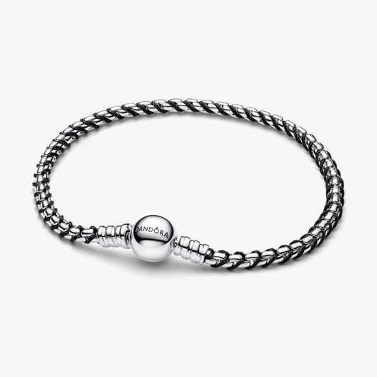 Bracciale Intreccio Tessuto Nero