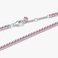Bracciale Tennis con Pietre Rosa Piccole