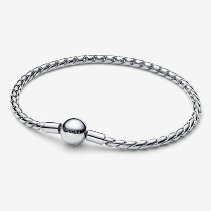 Bracciale Maglia Spiga con Chiusura a Sfera