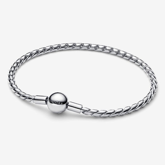 Bracciale Maglia Spiga con Chiusura a Sfera