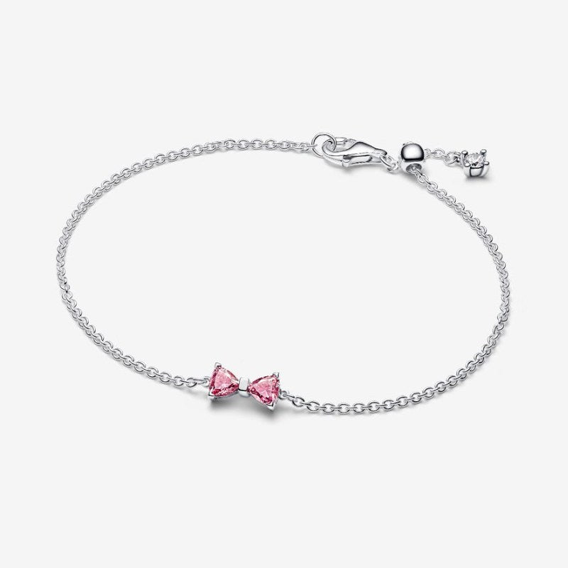 Bracciale Fiocco Luminoso Rosa