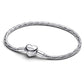 Bracciale Maglia Snake Sfaccettata con Chiusura a Cuore