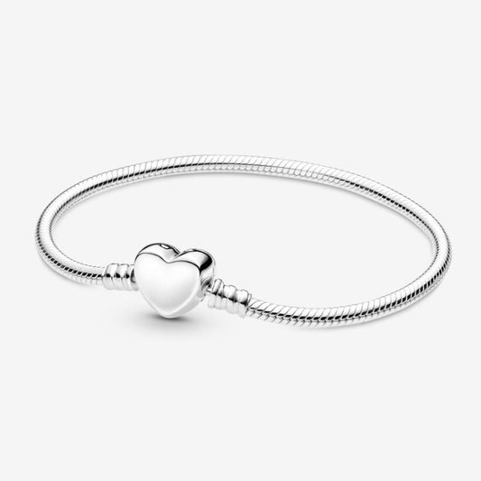 Bracciale Moments Chiusura Cuore da incidere