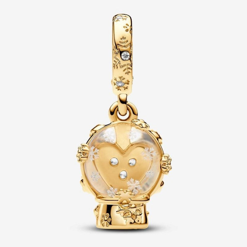 Charm Pendente Palla di Neve con Cuore