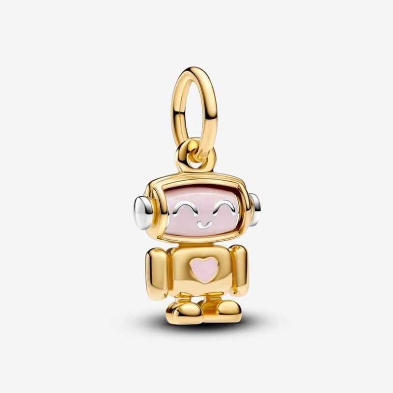 Charm Pendente Robot con testa girevole