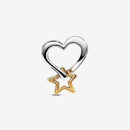 Charm Openwork Cuore e Stella "My Lucky Star"