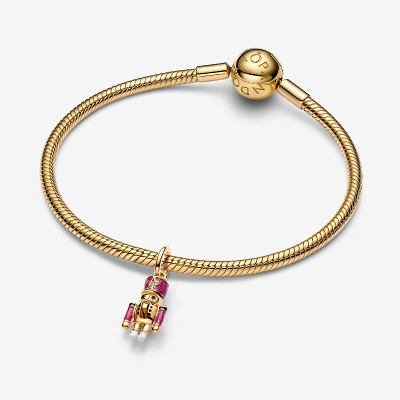 Charm Pendente Schiaccianoci Placcatura in Oro 14k