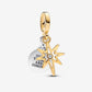 Charm Pendente Stella Polare da incidere con diamante creato in laboratorio