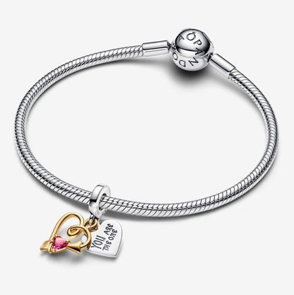 Charm Pendente Cuore con Freccia da incidere
