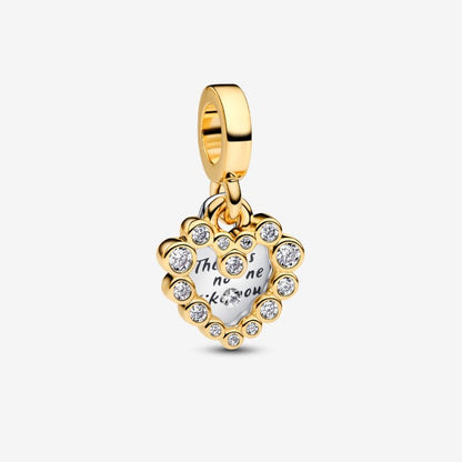 Charm Pendente Doppio Cuore Nessuna come Te