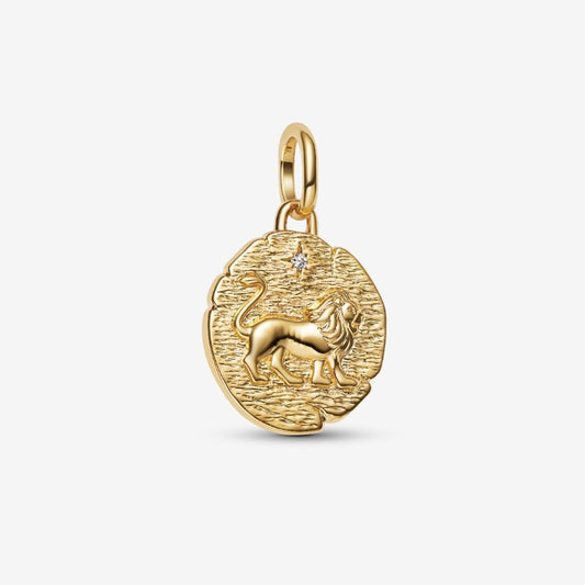 Charm Medallion Leone "Vita Veritas Virtus"