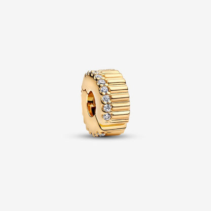 Clip Rigata con Pietre