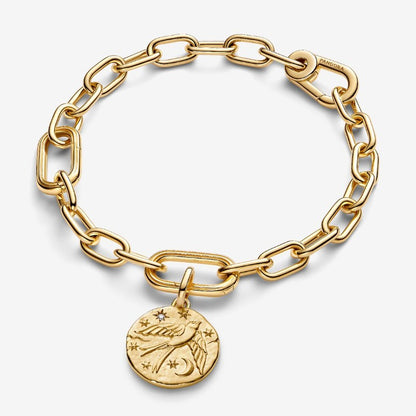 Charm Medallion Rondine "Dum Vita Est Spes Est"