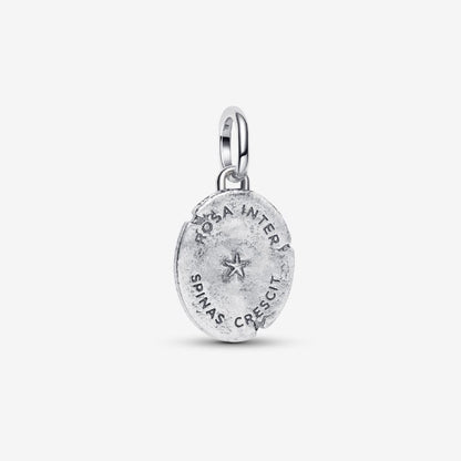 Charm Medallion Rosa "Rosa Inter Spinas Crescit"