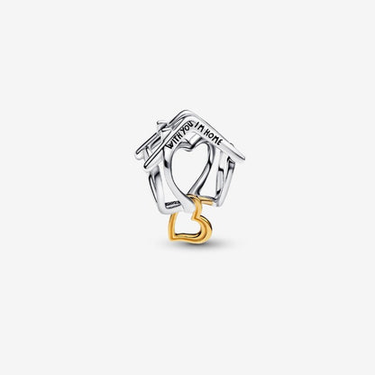 Charm Openwork Casa "With You I'm Home"