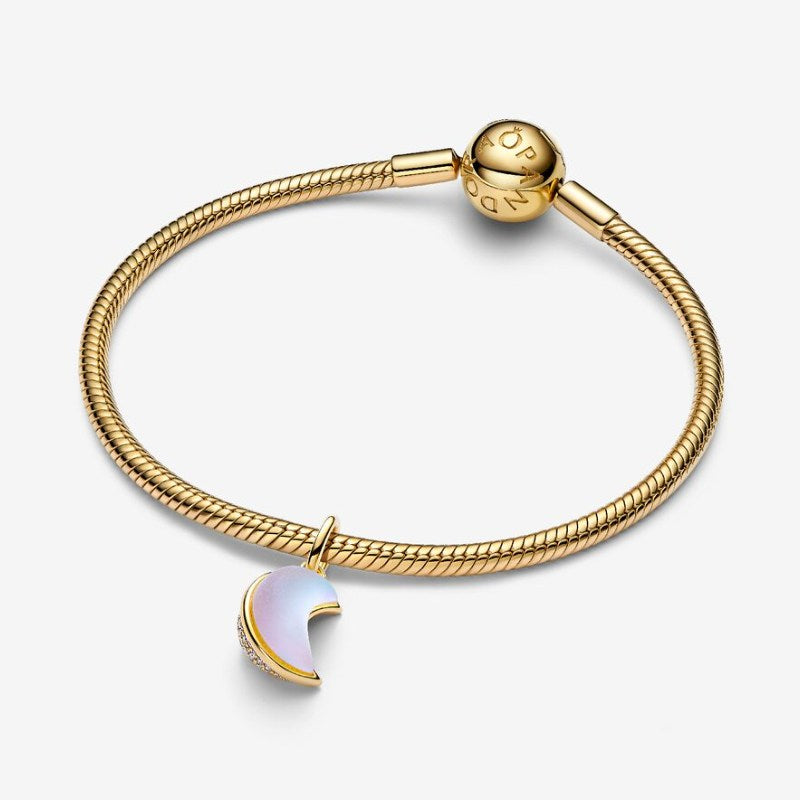 Charm Pendente Luna Crescente Luminosa