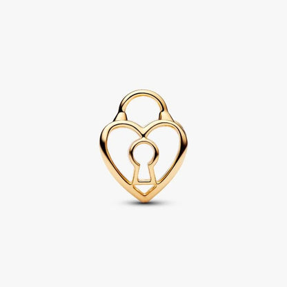 Charm Openwork Lucchetto Cuore