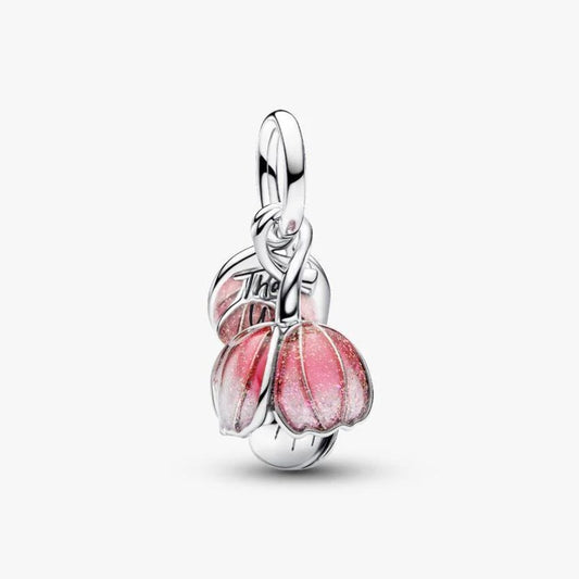 Charm Pendente Fiore "Thank you"