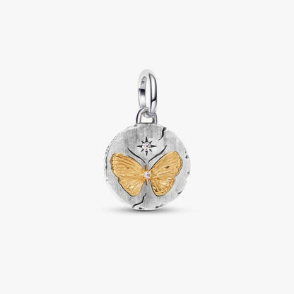Charm Medallion Farfalla "Somniare Aude"