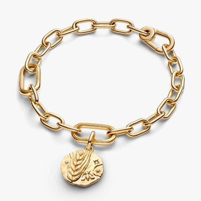Charm Medallion Spiga di Grano "Virtus Vera Prosperitas"
