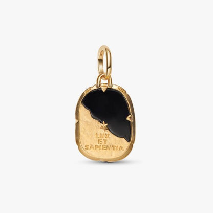 Charm Medallion Gufo "Lux Et Sapientia"