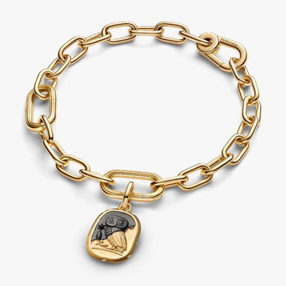 Charm Medallion Gufo "Lux Et Sapientia"