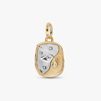 Charm Medallion Occhio "Nosce Te Ipsum"