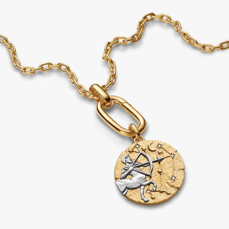 Charm Medallion XL Sagittario "Vivere Est Audere"