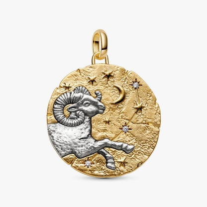 Charm Medallion XL Ariete "Acta Non Verba"