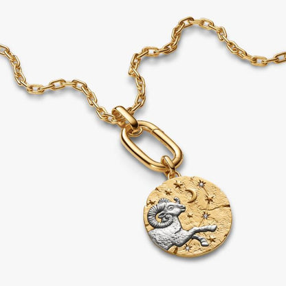 Charm Medallion XL Ariete "Acta Non Verba"
