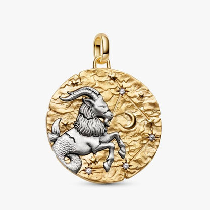 Charm Medallion XL Capricorno "Nihil Difficile Volenti"