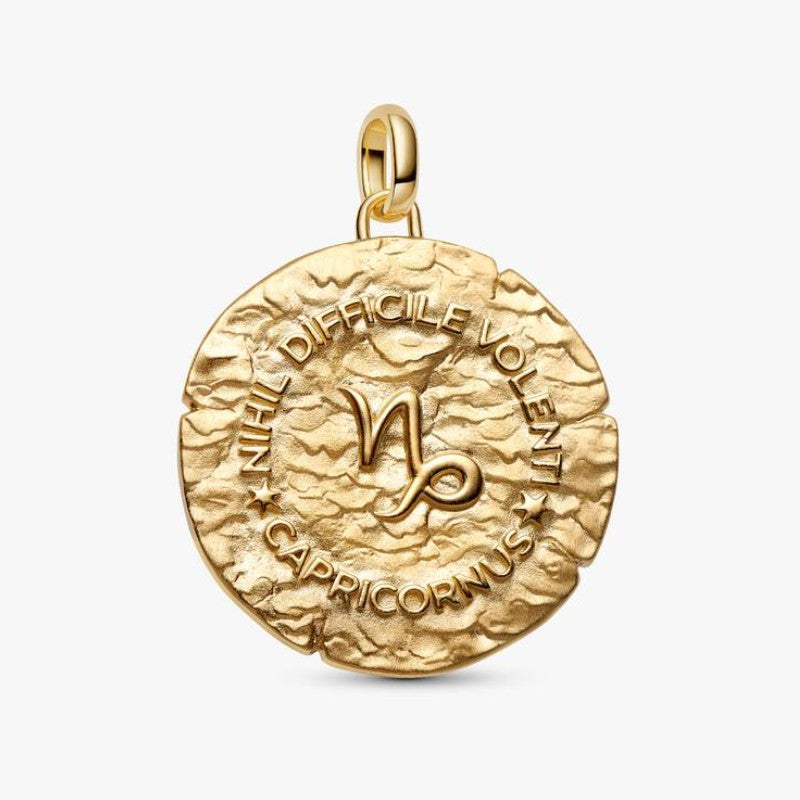 Charm Medallion XL Capricorno "Nihil Difficile Volenti"