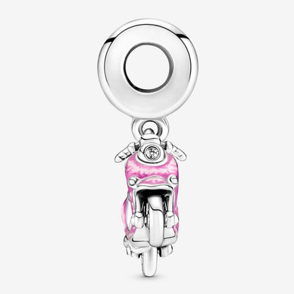 Charm Pendente Scooter Rosa
