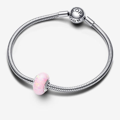 Charm Opale Glitter Rosa