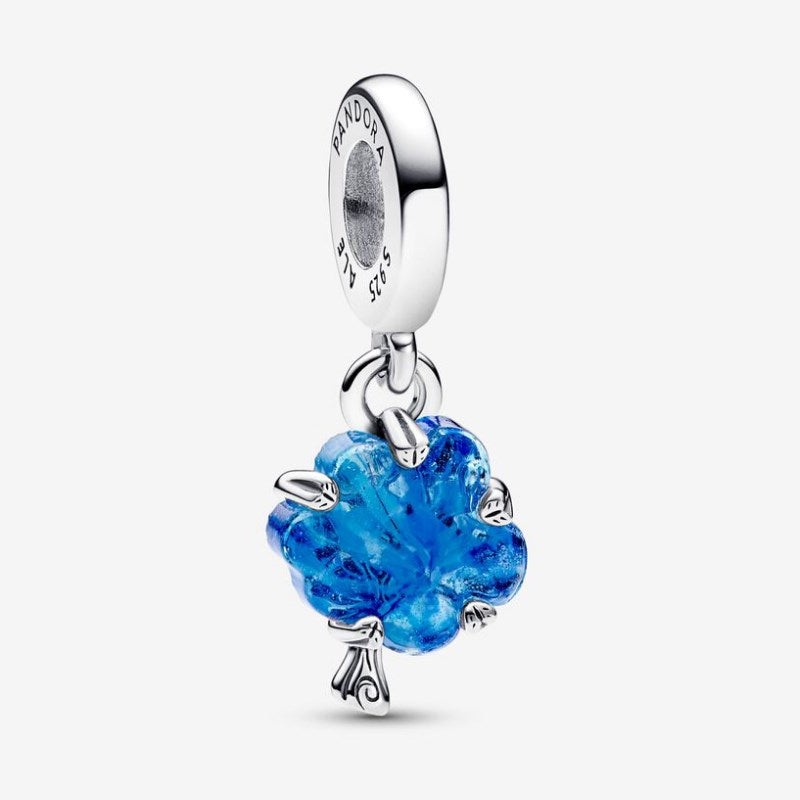 Tree of Life Charm in Blue Murano Glass