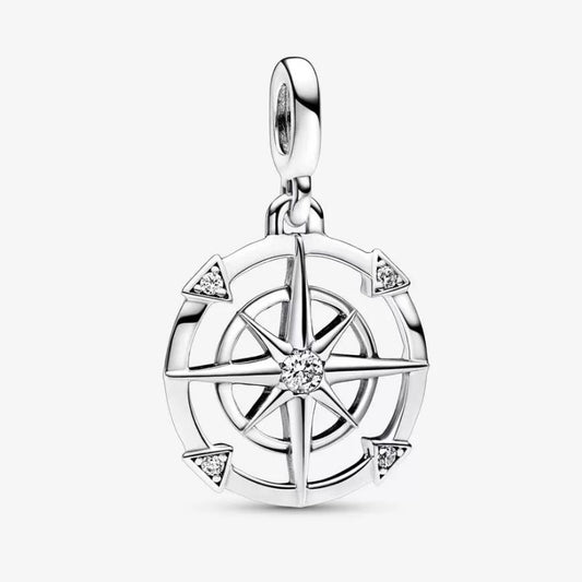 Pandora ME Compass Medallion Pendant Charm