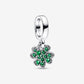 Small Green Four-Leaf Clover Pendant Charm