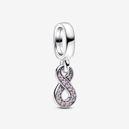 Pink Infinity Pendant Charm