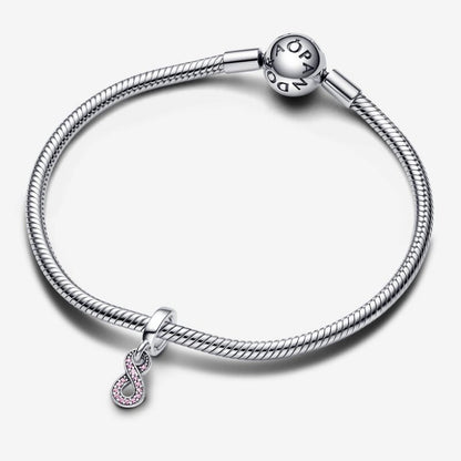Pink Infinity Pendant Charm
