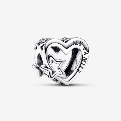 Charm Openwork Cuore con Stella
